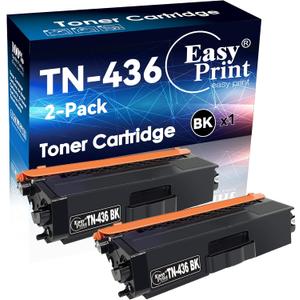 EASYPRINT Compatible Toner Cartridge Replacement for Brother TN436 TN-436 TN-436BK Compatible for Brother HL-L8260CDW HL-L8360CDW MFC-L8610CDW MFC-L8690CDW MFC-L8900CDW MFCL9570CDW (Black, 2Pack)