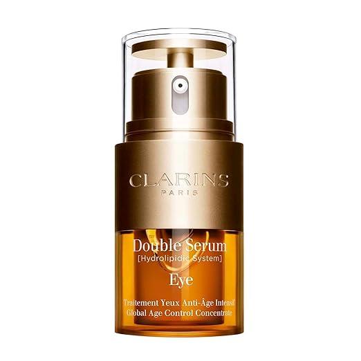 Clarins Double Serum Eye | AntiAging Eye Treatment | Visibly Smoothes, Firms, Hydrates and Revitalizes For More YouthfulLooking Eyes In Just 7 Days* | 13 Plant Extracts, Including Turmeric | 0.6 Oz