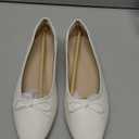 Women's Round Toe Ballet Flats Comfortable Bow Dressy Flats Shoes for Women (7.5)