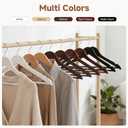 StorageWorks Wooden Hangers 20 Pack, Wood Coat Hangers for Closet, Heavy Duty Clothes Hangers for Suits, Shirts, Pants, Jackets, Natural Wood Color