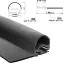 RV Slide Out Seal Replace 018-341 018-312-EKD D Seal 1 * 15/16 Inch * 35' RV Slide Wiper Seal 1/2 x 2.75 inch x 35' Combo Rubber Camper Seals