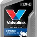 Valvoline 4-Stroke Motorcycle Full Synthetic 10W-40 Motor Oil 1 Quart