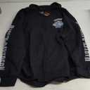 Harley-Davidson Men's Lightning Crest Full-Zippered Sweatshirt, Black (2XL)