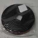 20FT Weather Stripping Door Seal - Self Adhesive Weather Insulation Strip Weatherstripping Silicone D Shaped Seal Strip Door Frame Gap Filler/Window Soundproofing (Black)