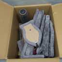 Cat Tree with Cat Condo and Hammock for Indoor Cats, Cat Tree with Self-Grooming Brush and Toy Balls, Cat Tower with Scratching Posts, Grey