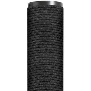 Aviditi Brush Step MAT385CH Deluxe Vinyl Carpet Mat, 4' x 6', Charcoal