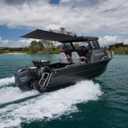 T-Top Boat Shade Kit Yacht T-Top Canopy Extension Extender Sun Shade Easy Install Extend Shaded (70"x82"x59")