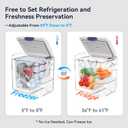 Megiu 12 Volt Refrigerator Car Fridge Portable 12V 45 Quart Freezer Compressor Cooler 12V/24V DC 110240 V AC for Truck Van RV Camper SUV and Home Use