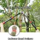 YRTSH Loppers Branch Cutter Heavy Duty Tree Trimmer, Extendable 28-41" Tree Pruner with Compound Action, Tree Cutter with 2 Inch Clean Cut Capacity Chop Thick Branches Effortlessly