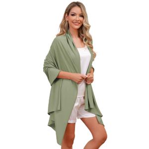 Eeeuityoo Tencel Shawl Wraps Women's Girls Shrug for Evening Dress Wedding Cape Cover Up 1920s Shawl 71x35In