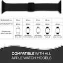 Solace Bands Imperium Adapt Wide Adjustable Nylon Braided Watch Band - Compatible with All Apple Watches - Solace Apple Watch Bands for Women & Men - Smart Watches Band Series 11-1, Ultra, SE
