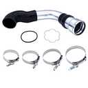 MOCW 3.5" Cold Side Intercooler Pipe Kit & Boot Upgrade Kit Compatible with 2011-2016 Ford 6.7L Powerstroke Diesel F-250 F-350 F-450, Silver