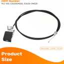 912-100 Hood Latch Release Cable with Handle Assembly Compatible with 1996-2004 Toyota Tacoma, Hood Cable Replaces OEM # 5363004020