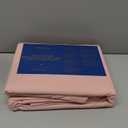 Amazon Basics 4 Piece Bed Sheets Set, 100% Cotton Jersey, Includes Super Soft, Flat and Fitted Sheets, Pillowcase, Queen, Blush, Solid