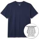 Amazon Essentials Men's Big & Tall Short-Sleeve Crewneck T-Shirt – Soft Cotton Blend Casual Everyday Tee (Size US 6XL Big Tall, Navy)