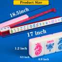 American Mahjong Set 166 Mahjong Tile Set 1.2-inch American Mahjong Tile Set Equipped with 4PCS Mahjong Racks with Pushers, 1.2 Inches X 0.9 Inches X 0.5 Inches