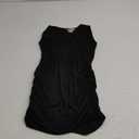 Twenstule Dress XS Black Stretch Knit Sleeveless Dress Rusching 12Y