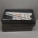 SEINLOES, Pull-out drawer organizer installation manual, Size 21×12×2,5 inches, Black, Pack of 4