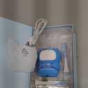 RexCodar Ultrasonic Kid's U-Shaped Electric Toothbrush, IPX7 Waterproof, Five Cleaning Modes,Cartoon Astronaut, 60S Smart Reminder (6-12 Age (Blue))