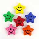 Color Five-pointed Star Stress Ball Smiling Face Decompression Toy, 2 pack
