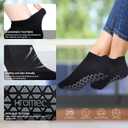 Non Slip Yoga Socks with Grips for Pilates, Ballet, Barre, Barefoot, Hospital Anti Skid Socks for Women and Men (Large, 6 Pairs-2 Black/2 Dark Gray /2 Gray)