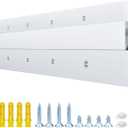 36 '' French Cleat Heavy Duty, French Cleat Hanger - Heavy Duty Aluminum Z Hanger for Hanging Picture, Mirror, Shelf, Headboard, Panel or Whiteboard ( 2 Pairs, Supports 210 lbs )