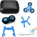 Fidget Toys Adults, Kids Plane Travel Essentials, Road Trip Activities for Toddlers 3-5, Toddler Car Activities Sensory Toys for Kids with Autism (Blue)