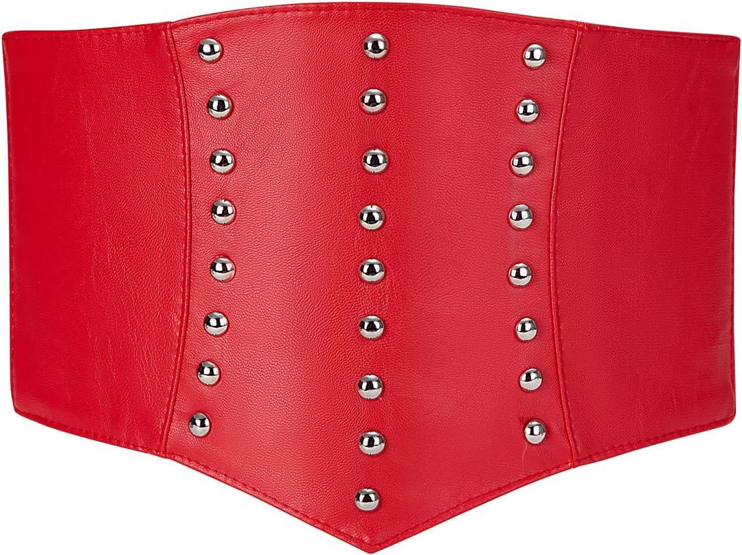 YooAi Corset Belt Women Renaissance Steampunk Elastic Corset Belt for Halloween Costume Pirate Accessories Belt for Dresses