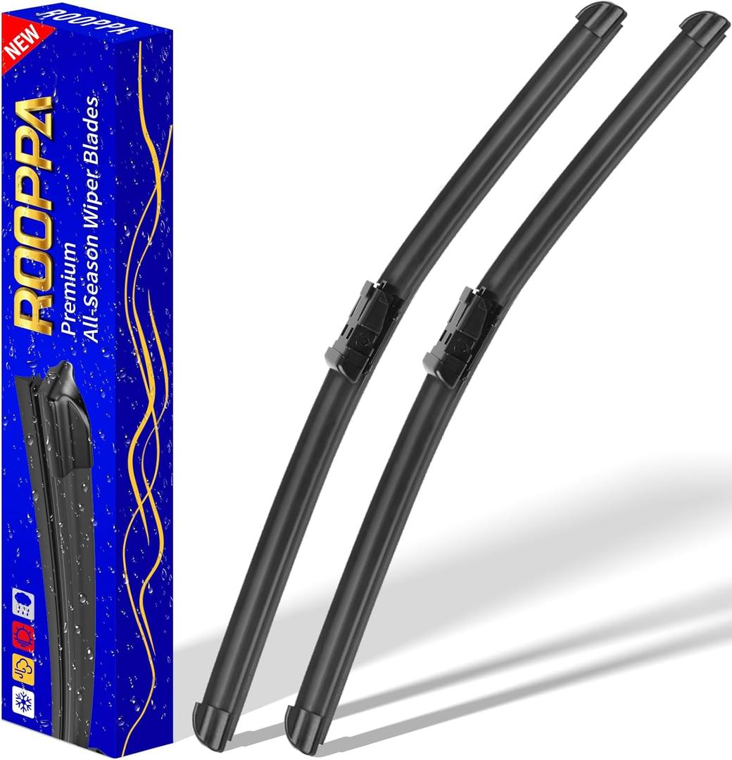 2 wipers Replacement For 2012-2018 2019 2020 Tesla Model S Original Equipment Replacement Windshield Wiper Blades - 28"/18" (Set of 2) Top Lock