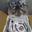 ZMISHIBO Ceiling Fans with Lights and Remote, 19.7'' Low Profile Ceiling Fan, 3000-6000K Dimmable Modern Flush Mount LED Fan Light, 6 Wind Speeds, Black Fandelier Ceiling Fans for Bedroom