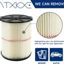 ATXKXE Replacement Filter Fit for Craftsman CMXZVBE38754 fit 5-20 Gallon shop vacuum (2 Pack)