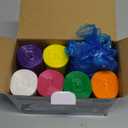 2.6 Gallon 350pcs Multicolr small Trash Bags Strong Garbage Bags, Bathroom mini Trash Can Bin Liners, Plastic Bags for home office, waste basket liner, fit 10 Liter,2,2.6,3GalMulticolr 350