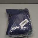 Biscaynebay Textured Fabric Square Tablecloths 70x70 Inches, Navy Water Resistant Card Table Cloth Folding Table Cover for Dining, Kitchen, Wedding and Parties etc. Machine Washable