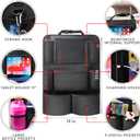 Helteko Backseat Car Organizer, Kick Mats Back Seat Protector with Touch Screen Tablet Holder, Back Seat Organizer for Kids, Travel Accessories with 9 Storage Pockets 2 Pack, Black