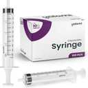10mL Luer Slip Syringe (No Needle) | Sterile & Individually Wrapped | Professional, Industrial & Personal Use | 100 Pack | Yalomi