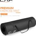 CAP Barbell 1/2-Inch High Density Exercise Yoga Mat with Strap | Multiple Options