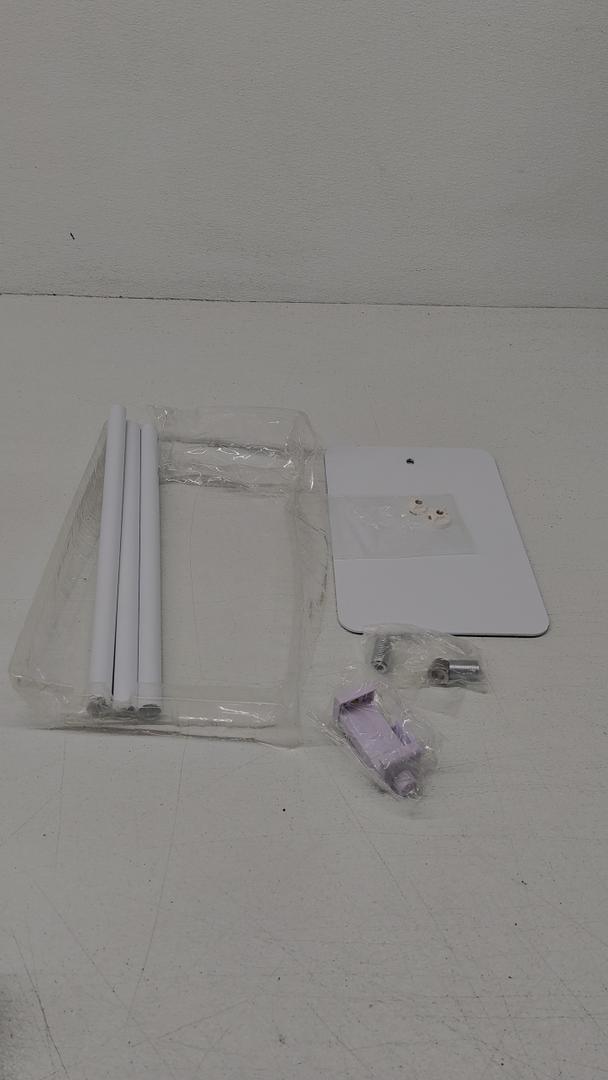 Adjustable Tablet Floor Stand Universal Rotatable Metal Tablet Holder Phone Stand Compatible White 
