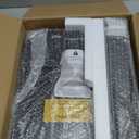 Kitstorack TV Tray Table, Adjustable Height & Flip-Top & Rounded Metal Corners, Snack Table for Couch, Sofa, Bed, Chair, Living Room, C Shaped End Side Table for Eating, Dinner or Laptop, Small Spaces