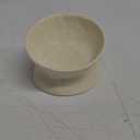 Ceramic Raised Cat Bowl, Elevated Pet Food Bowl for Small Dog, Cute Cat Dish Tilted, Whisker Fatigue, Wrinkle Texture (Yellow)