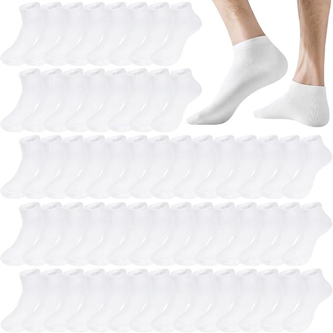 Mens Cushion Ankle Socks Men Low Cut Comfort Breathable Casual Socks Bulk Size: 5-11 10 Pairs