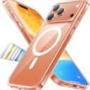 TORRAS Stronger Magnetic & Anti-Yellowing for iPhone 17 Pro Max Case Clear, Fit for MagSafe, Military Grade Drop Protection, Camera Control, DIY Button, Slim for iPhone 17 Pro Max Case Diamond Clear