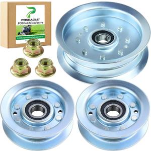 2 Pack GY22172 Idler Pulley with GY20629 Idler Pulley Replaces GY20110 AUC17621 GY22082 GY20067 for John Deere D140 D150 D160 E160 E170 L130 L120 LA145 LA115 LA165 S160 S170 Tractors