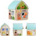 Asweets Montessori Wooden Busy House - Busy Board Toy for Toddlers, Pre-School Education and Learning Sensory Game Toys, Large Gifts for Babys, Boys, Girls