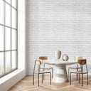 Anmon Brick Peel and Stick Wallpaper White Brick Contact Paper 17.7" x 393", Self Adhesive Removable Christmas Brick Faux Contact Paper, Vinyl Film Roll for Walls Backsplash Home Decoration