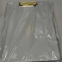 Aesthetic Clipboard Folio with Refillable Lined Notepad & Interior Pocket - Cute Padfolio/Legal Pad Holder for Women - Easily Organize Notes at Work, School, or Home (Blue)