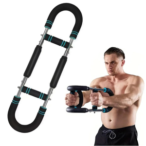 Adjustable Power Twister Bar For Arm Strength, Chest Stength Training Exercise Equipment, Heavy Duty Steel Construction, 66-88 110LBS, Portable Power, Detachable, Home Workout, Fitness.