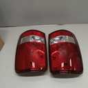 Red Tail Lights Compatible With 2000-2006 Suburban 1500 2500 Tahoe Yukon Taillights W/O Bulbs Rear Brake Lamps GM2819199 GM2818199