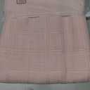 Laolitou Light Pink Checkered Table Cloth 6 Foot Rectangle Table Gingham Textured Cotton Linen Tablecloth Wrinkle Free Stain Resistant Plaid Table Cover for Dining Kitchen, 60"X84"