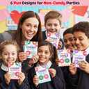 Donut Squishy Valentines Day Cards Gifts for Boys Girls Classroom Exchange, 24 Packs Valentines Day Donut Squishies with Cards for Kids School Party Favor