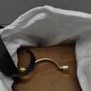 Novabright Black Walnut Jewelry Box 4 Layers of Storage Wooden Jewelry Organizer with Brass Handle and Mirrored Flowers Double Door Design for Earring Ring Necklace Bracelets Watches